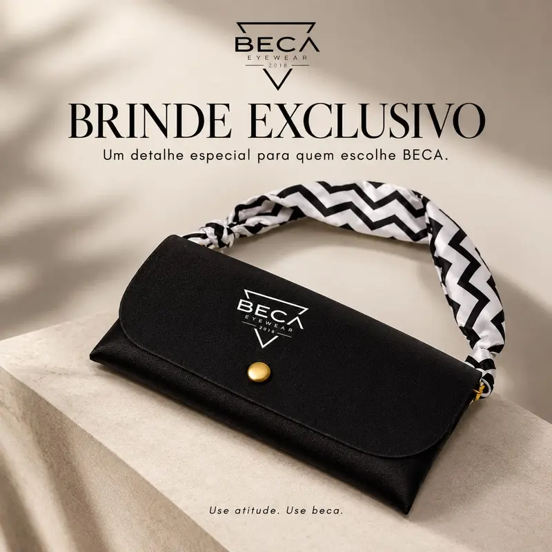 Brinde exclusivo: o estojo BECA.
